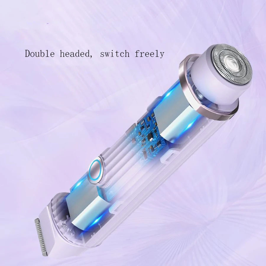 Rasoir Électrique Portable 2-en-1 Double Tête – Épilation Indolore | ZEPH