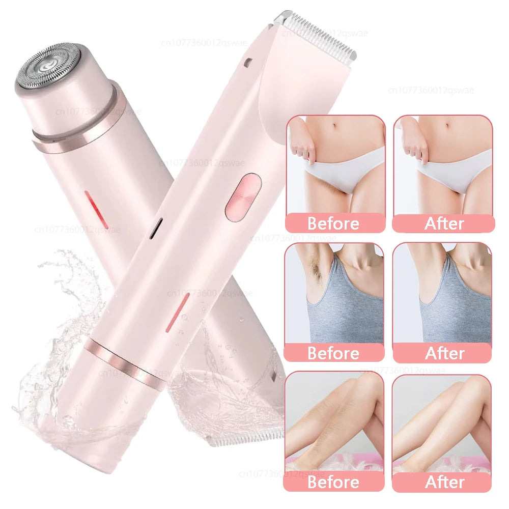 Rasoir Électrique 2-en-1 IPX7 Étanche – Bikini & Corps | ZEPH