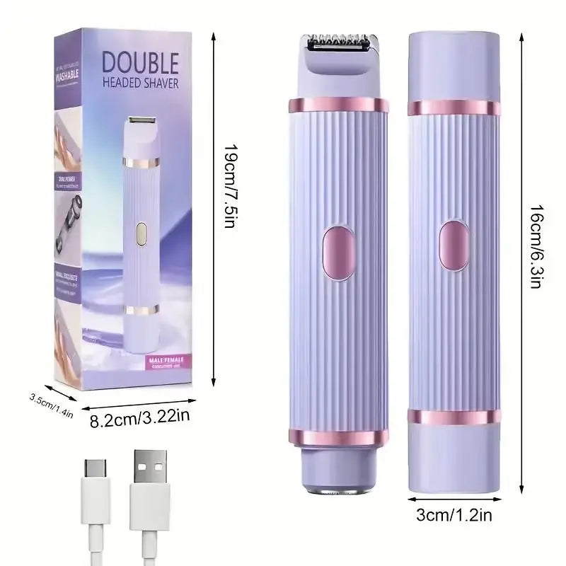 Rasoir Électrique Portable 2-en-1 Double Tête – Épilation Indolore | ZEPH