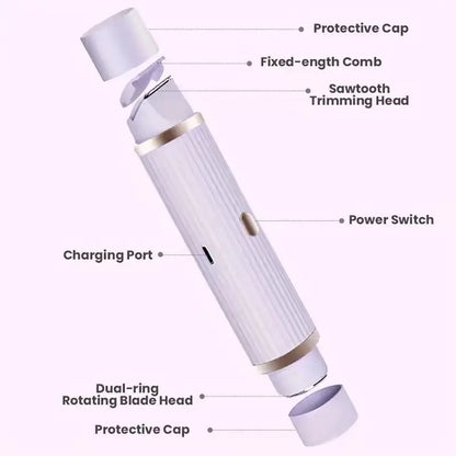 Rasoir Électrique Portable 2-en-1 Double Tête – Épilation Indolore | ZEPH