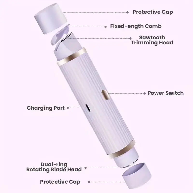 Rasoir Électrique Portable 2-en-1 Double Tête – Épilation Indolore | ZEPH