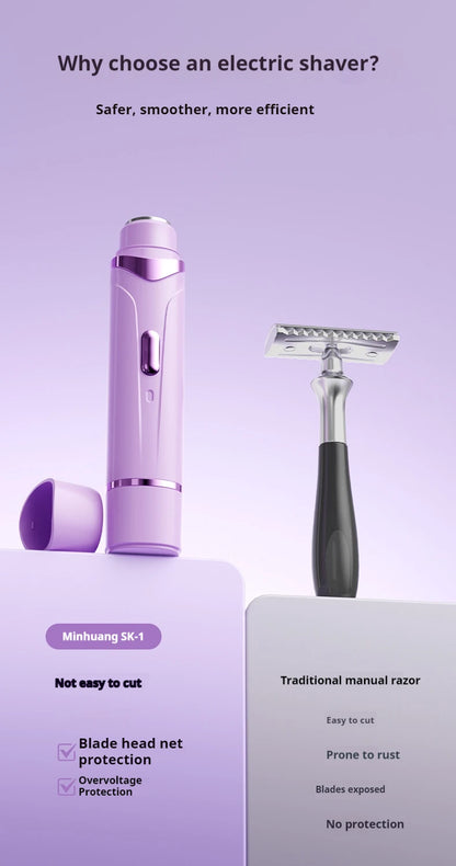 Rasoir Électrique 2-en-1 Compact – Épilation Corps & Visage | ZEPH