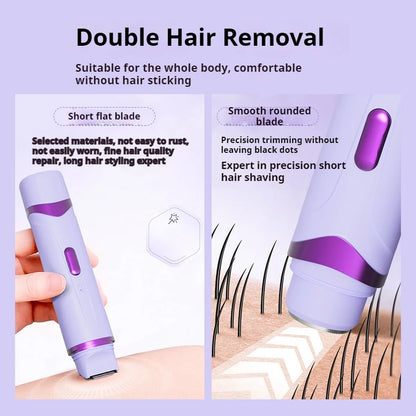 Rasoir Électrique 2-en-1 Compact – Épilation Corps & Visage | ZEPH