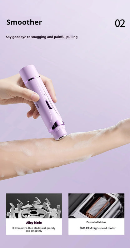 Rasoir Électrique 2-en-1 Compact – Épilation Corps & Visage | ZEPH