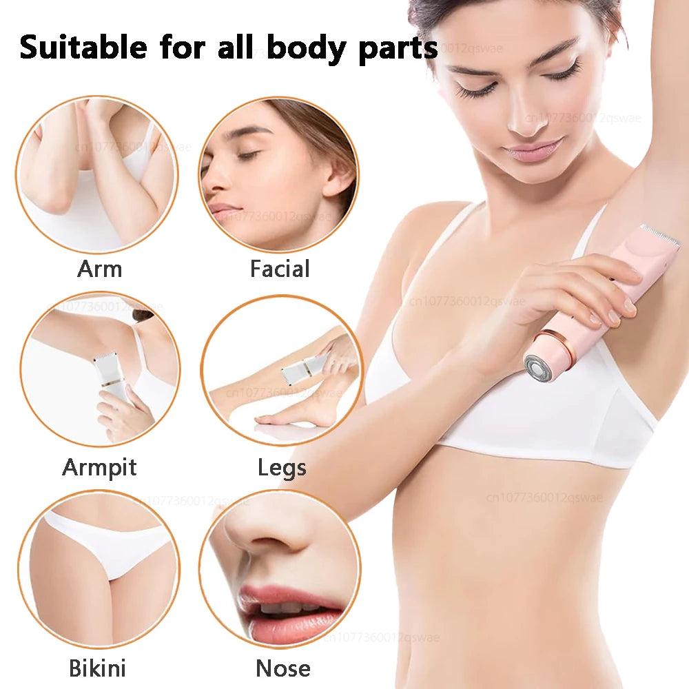 Rasoir Électrique 2-en-1 IPX7 Étanche – Bikini & Corps | ZEPH